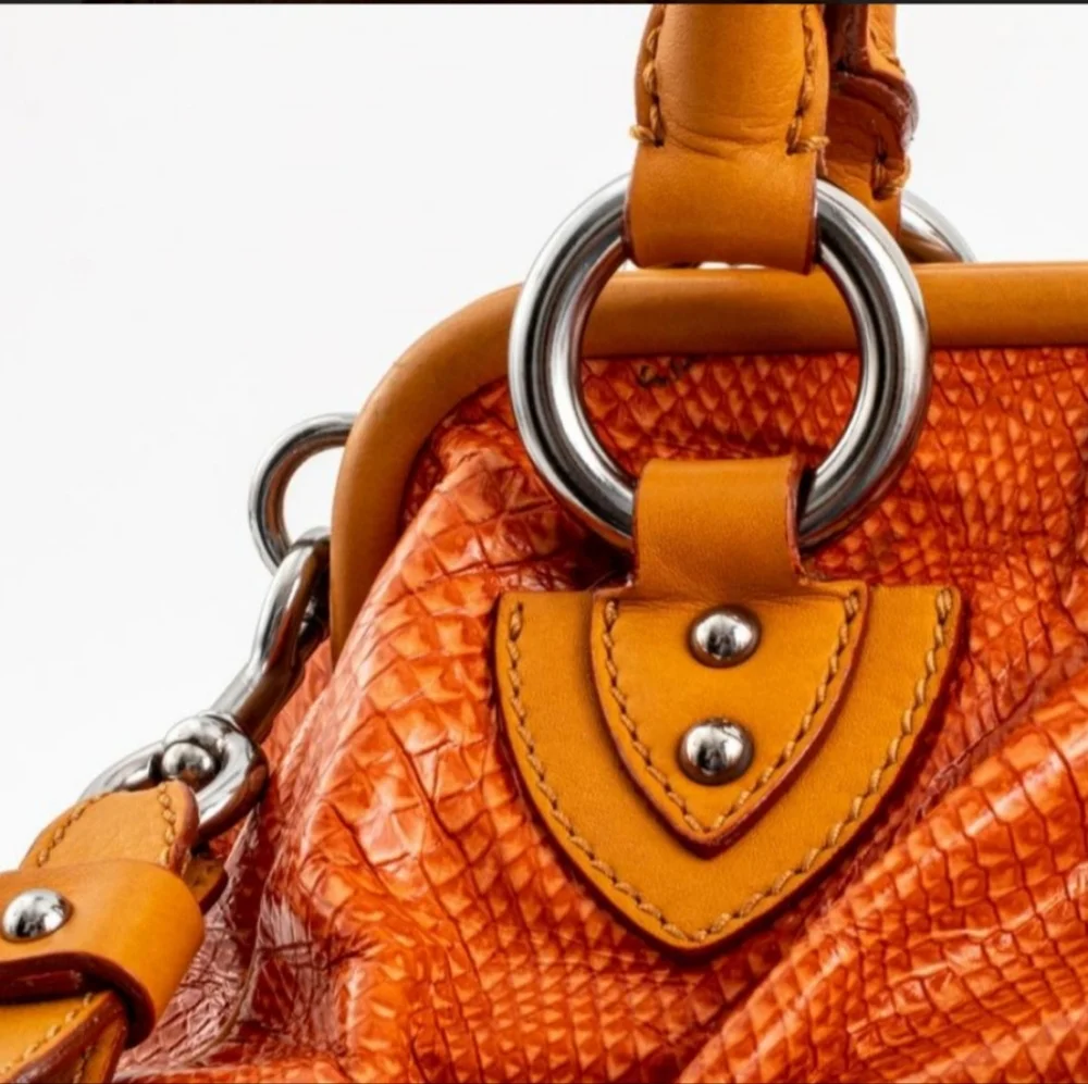 MARC JACOBS Stam CECILIA Embossed SNAKESKIN Two-way Crossbody Top Handle Handbag - Picture 8 of 17